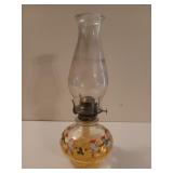 Outside thread oil lamp 14.5" Christmas theme