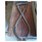 Antique ice tongs