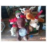 2 flats of asst Christmas stuffed animals