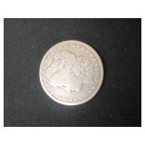 1882 Morgan silver dollar