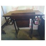 Old sewing machine table, no sewing machine