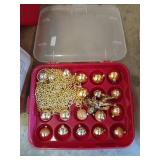 Asst Christmas decor, storage totes