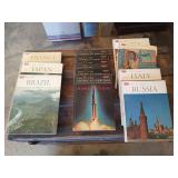 Plastic tub of asst American heritage, life world