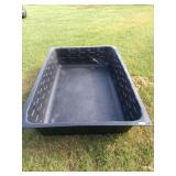 Plastic feed tub; lid will need to be unwired