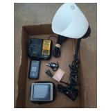 DeWalt DCB107 12 volt charger, Garmin nuvi