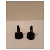 Two gold rings, one is damaged. One marked 10 -