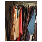 Closet contents: duffel bags, shoes, ladies