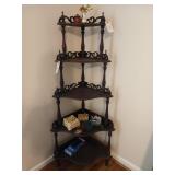 5 tier wood corner shelf 56 x 17 x 17 *NO