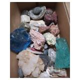 Box of assorted rocks