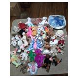 Box of assorted Ty beanie babies
