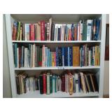 3 shelves of assorted books