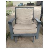 Aluminum patio lounge chair 31" wide