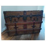 Old wooden trunk 23 x 32 x 20