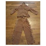 Faux leather little Indian Halloween costume