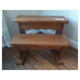 Wooden step stool 12x16x11