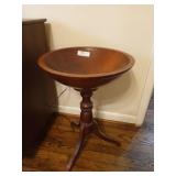 Wooden yarn / dough bowl on stand 23 x 16