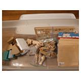 4 tubs of assorted crafting