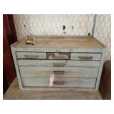 Six drawer middle box 15x26x14 with some c