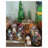 Christmas and fall what not collectibles, candle