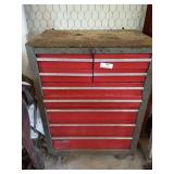 Craftsman 9 drawer tool box with some contents