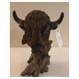 Buffalo head statue 13 x 9