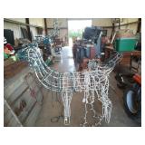 60" reindeer, 32" ghost yard decor
