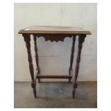 Walnut side table 26x12x18