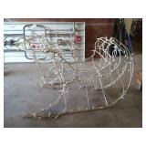 26 x 38 illuminated sleigh yard decor, works