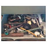 2 plastic drawers w/ contents 13x20x16