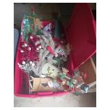 Large Christmas tub with lid and some pet