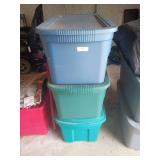 Three medium tubs Christmas