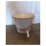 Large metal bucket with handle 12x16