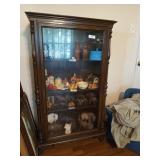 Whatnot cabinet 53x31x13 *NO CONTENTS *