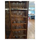 6 shelves of assorted glassware