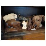 Bottom shelf contents