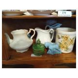 Bottom shelf contents