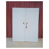 60 inch set metal skin double doors no frame