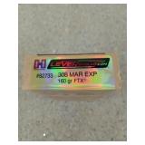 20 rds 308 MAR EXP 160 gr FTX