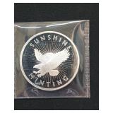 Sunshine minting one troy ounce silver .999
