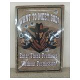 New metal sign 17x12