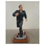 Blue hats of bravery "protecting the neighborhood"