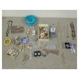 Basket of assorted jewelry