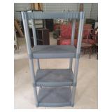 4 tier plastic shelving 38x21x14