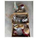 3 Boxes of great glassware