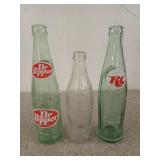 Old soda bottles