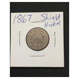 1867 Shield Nickel