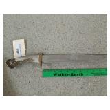 Knife with antler handle