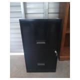 Metal 2 drawer file cabinet 24x14x18 w/ keys