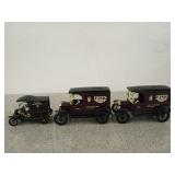 ERTL replica Ford 1917 Model T van coin banks,