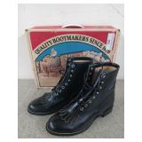 Justin lace up ropers size 6D, new